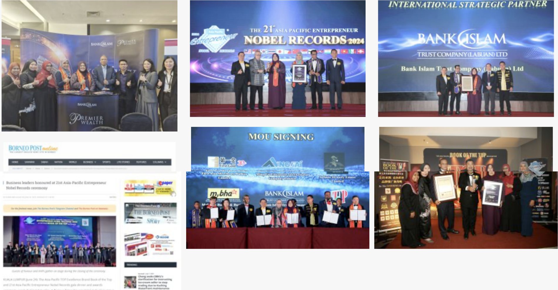 Photo gallery — Excellent Brand Award — 21st Asia Pacific Entrepreneur Nobel Records 2024